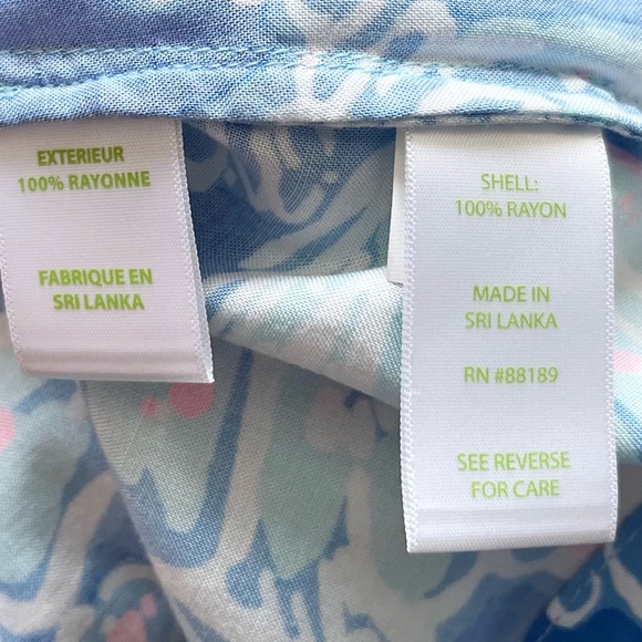 LILLY PULITZER Sarasota Tunic Top Size Small Preppy Classic Modest Stylish - Picture 5 of 9